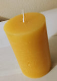 Natural organic beeswax pillar candle candle 9cm 215g
