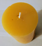 Natural organic beeswax pillar candle candle 9cm 215g
