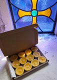 12 x Organic Beeswax Tealight Candles